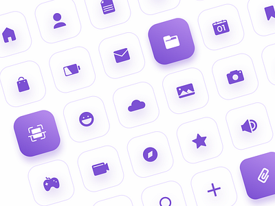 Navigation - Icon Set brand design branding design designer gumroad icon icon pack icon set iconography icons interface navigation navigation bar purple solid ui ui design ui kit ux website