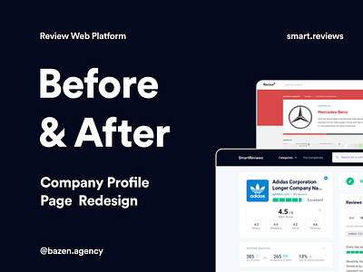 Smart.Reviews - Before & After cards cards design dashboard dashboard design design agency platform platform design product design product designer ui ui design uiux ux ux design uxui web app web design web design agency web designer web platform