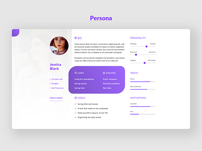 Persona Design branding creative design elegant mobile app mobile design mobile ui persona ui ui design user user experience user interface ux ux design