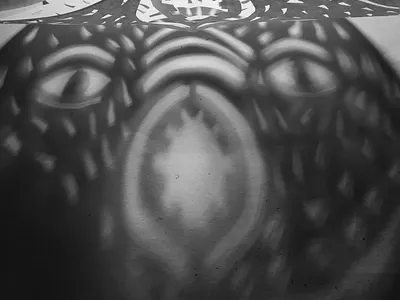 IMG 4860 character creature cutout cutouts first post grayscale illustration paper shadow