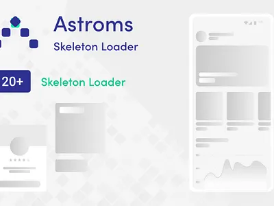 Astroms Skeleton Loader app design ui ux web