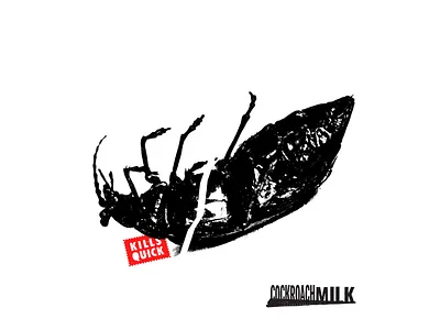 Cockroach Milk bugs cockroach cockroach milk collage graphic design illustration pests punk typography