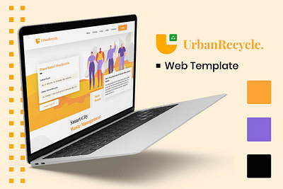 UrbanRecycle Web Template design ui ux web