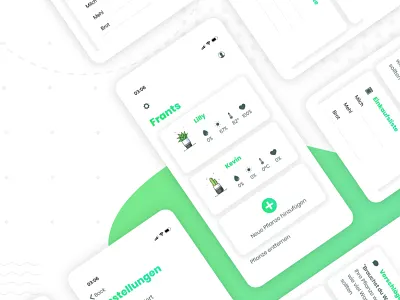 Florina Plant App app app design botanic flower flowers green illustraion interface mobile app plant plants ui uiux website