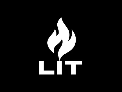 LIT logo branding design geometric art icon illustration logo logotype minimal typography vector