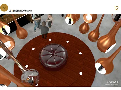 Retail for Le Verger Normand branding modelisation retail retail design retail store sketchup vray