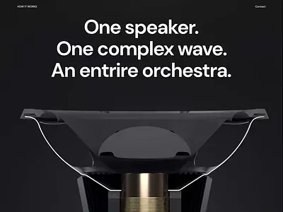 Speakers. Page scroll hi fi music store online shop speakers website