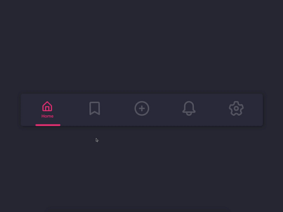 Navigation bar animation adobe xd animation design interaction minimal minimalistic mobile app mobile ui navbar navigation bar navigation menu ui uiux ux uxdesign uxui