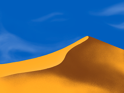 Sand Dunes clouds desert dunes illustration procreate sand sky wallpaper wind