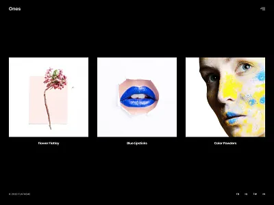 Portfolio Slider black bootstrap carousel clean contemporary fullscreen html5 minimal modern portfolio simple slider web design web template