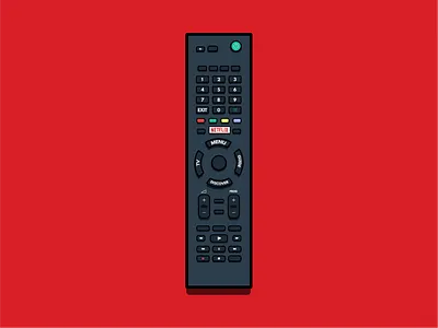 Netflix and Chill remote illustration art design flat design flat illustration flatdesign graphic design graphicdesign illustration illustrations netflix remote control typography vector