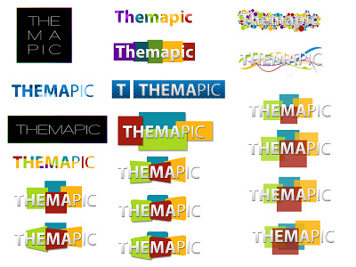 Themapic - Explorations design logo photoshop psd themapic visual identity