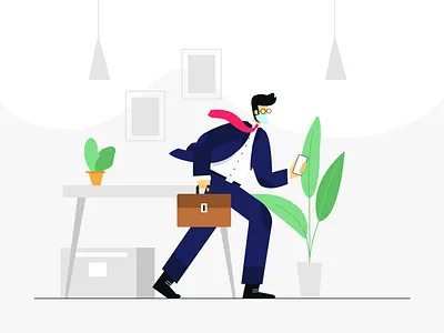 Finally getting back to work post lockdown - COVID19 backtowork branding covid covid 19 covid19 creative design illustration lockdown vector zethicstudio