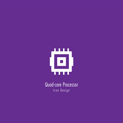 Quadcore Processor Icon Design adobe adobe illustrator creative design digital graphic graphic design graphicdesign graphics icon icon design iconography packaging processor quadcore symbol icon tech icon technology ui ux vector