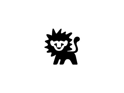 LITTLE LION animal illustration logo mark symbol