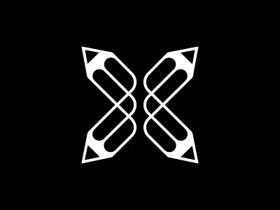 Pencil X Logo (Concept) branding design identity logo logomark logos marque minimalist modernist symbol