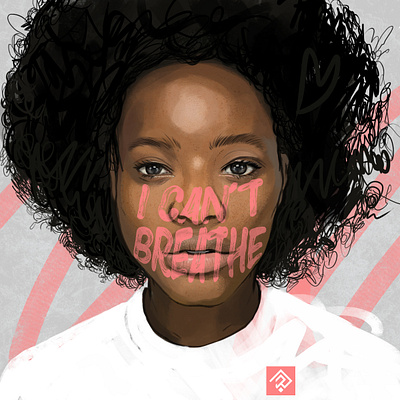 Black Lives Matter black lives matter blacklivesmatter digital painting graphic icantbreathe illustration illustrator racism sketch