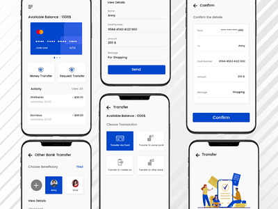 Mobile Banking app concept android bank banking ios mobile banking money online banking transaction ui ux