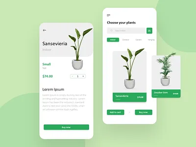 Online Plant Store App Design android app app app design app designers app development appdesign application branding delivery app design ios app mobile app mobile app design plant app plant store app plants shop shopping app store ui ux