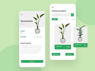 Online Plant Store App Design android app app app design app designers app development appdesign application branding delivery app design ios app mobile app mobile app design plant app plant store app plants shop shopping app store ui ux