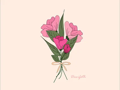 A bunch of flowers adobe illustrator floral flowers illustration
