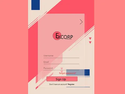 Sign Up Page daily ui xd