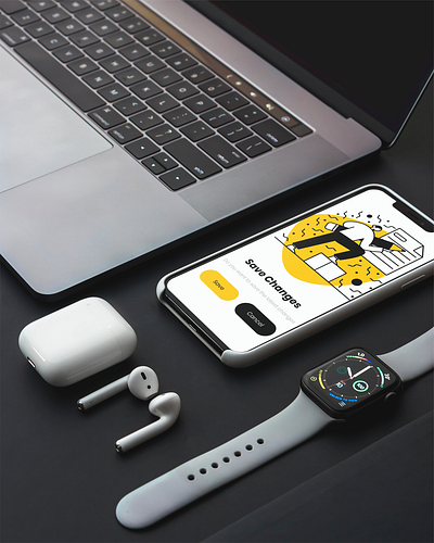 Minimalistic UI with yellow and black black and yellow minimalistic minimalistic design yellow