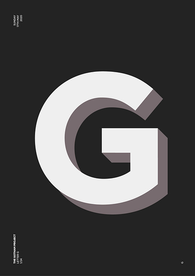 Letter G gotham logo type typography