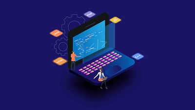 Isometric Laptop(webdesigning)