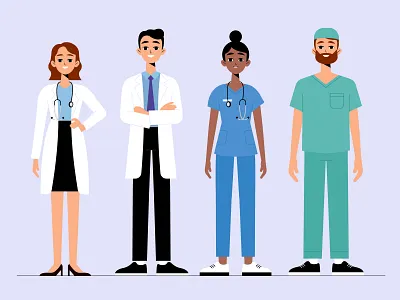 Heroes character concept coronavirus covid 19 design doctors flat flat designs heroes illustration men vector woman