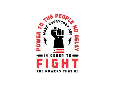 Fight the powers blacklivesmatter branding branding and identity custom typography fist flag illustration print typography usa vote2020