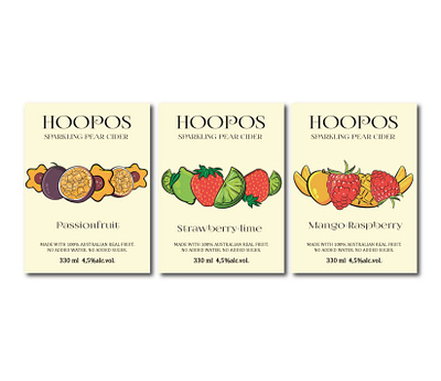 Hoopos label design art branding design flat illustration illustrator logo logo design typography vector