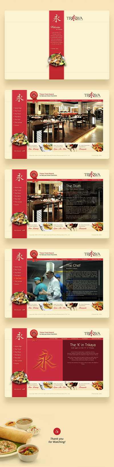 Trikaya Restaurant animation art branding design developement illustration ui ux web website
