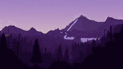 A Purple Journey design hero area illustration landscape landscape illustration mountain mountain landscape