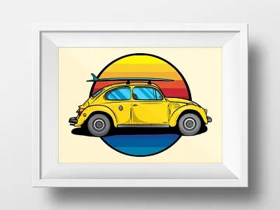 VW bug adobe art artist artistic artprint artprints artwork freebie graphic design graphic art graphic design icon illustration illustration art illustration digital illustrations illustrator vector volkswagen