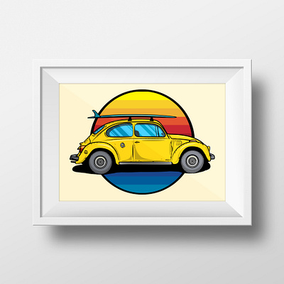 VW bug adobe art artist artistic artprint artprints artwork freebie graphic design graphic art graphic design icon illustration illustration art illustration digital illustrations illustrator vector volkswagen