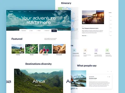 Ecotourism Website Design design ecology ecotourism environment graphic design interaction interface motion design nature tourism ui user experience user inteface ux video web web design website website design world