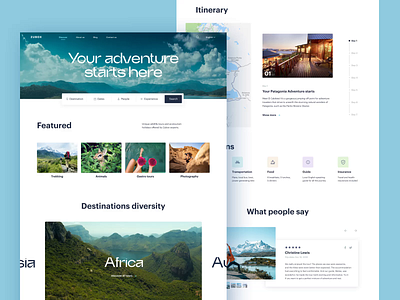 Ecotourism Website Design design ecology ecotourism environment graphic design interaction interface motion design nature tourism ui user experience user inteface ux video web web design website website design world