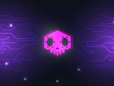 Overwatch Sombra Wallpaper fan art adobe fan art illustrator overwatch sombra wallpaper