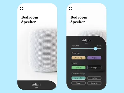 Daily UI 007 - Smart Speaker Settings 100daysofui daily 100 challenge daily ui dailyui google home music settings settings design settings page settings ui smart speaker speaker speaker design uiux userexperience