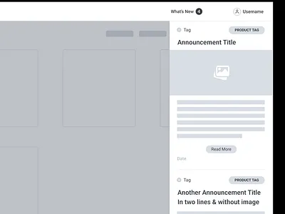 Wireframe - What's New api branding code sample customizable design developer experience sdk ui ux wireframe
