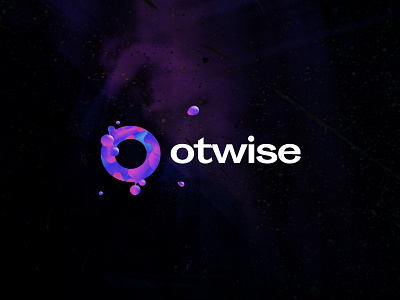 Otwise Logo branding color dark design logo splash