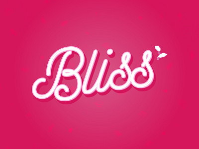 B says Bliss bliss dailychallenge design feathers illustration illustrator typogaphy typography art vector