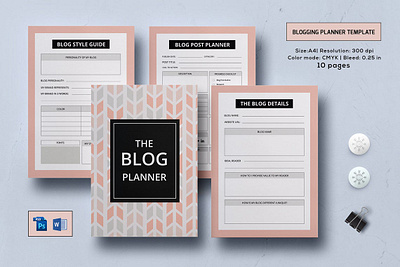 Blog Planner Worksheet blog plan worksheet blog planner blog post planner blog post worksheet blogging checklist blogging plan daily planner ms word photoshop template planner planner calendar