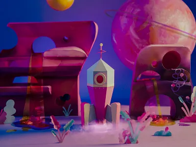 Papercraft Retro Rocket not a render papercraft planet retro rocket smoke space spaceship