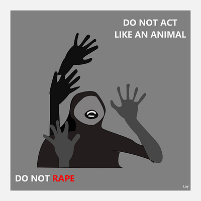 Don t be an animal design illustration