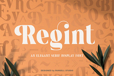 Regint | Display Serif branding calligraphy fonts design display font elegant font elegant fonts lettering logo luxury fonts modern font modern fonts professional fonts sans serif font script fonts serif font serif fonts signature fonts typeface typography wedding fonts