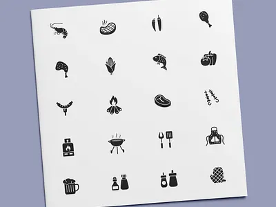 Barbecue Icons barbecue bbq cooking food grill grilling icon icon design icon set icons