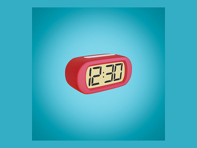 My own clock ⏰ 3d alarm clock alarmclock blender clock design digital clock illustration render