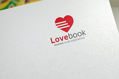 Love Book Logo book book logo book lover company heart library logo love love book reading club